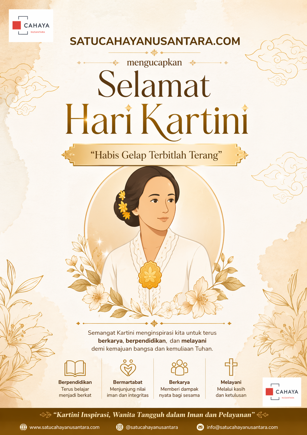 Satucahayanusantara.com Ucapkan Selamat Hari Kartini 21 April 2026: Perempuan Tangguh dalam Iman dan Pelayanan