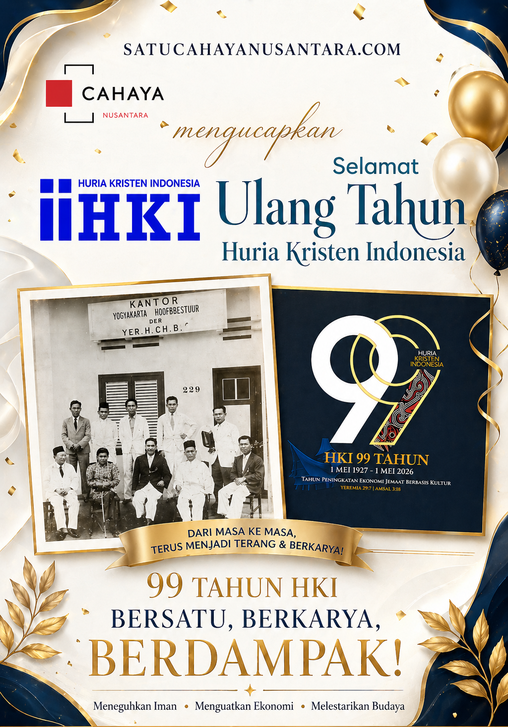 HKI-Rayakan-HUT-ke-99-Teguhkan- Komitmen-Bersatu- Berkarya-dan- Berdampak